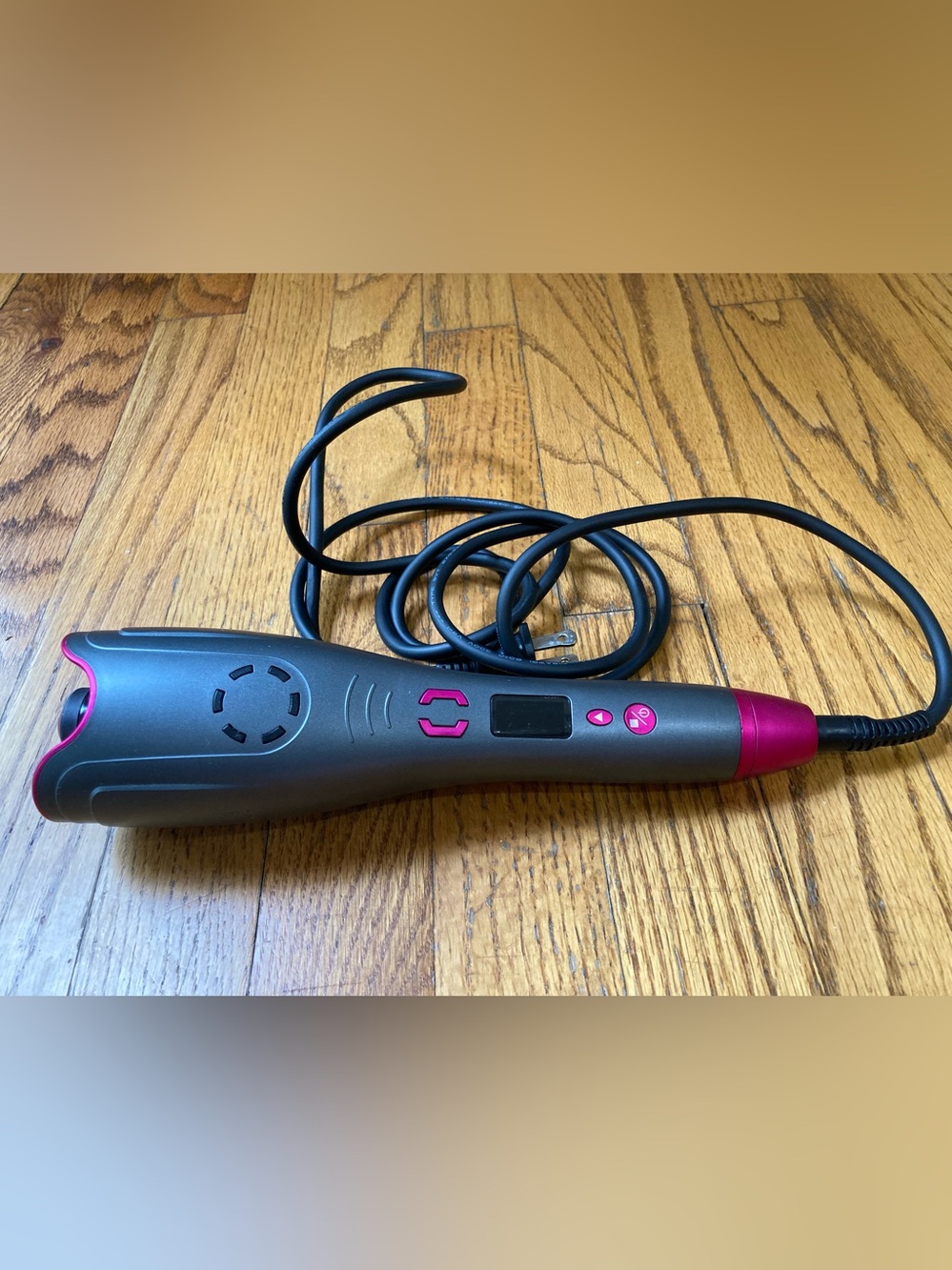 Automatic Spinning Rotating Curling Iron 6 Temp 5 Timer Setting 1 " Barrel Ion